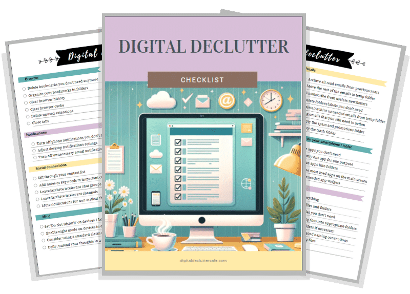 digital declutter checklist