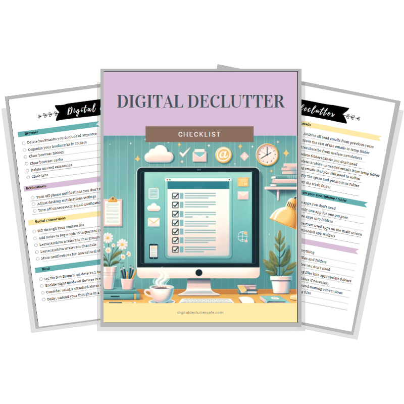 digital declutter checklist